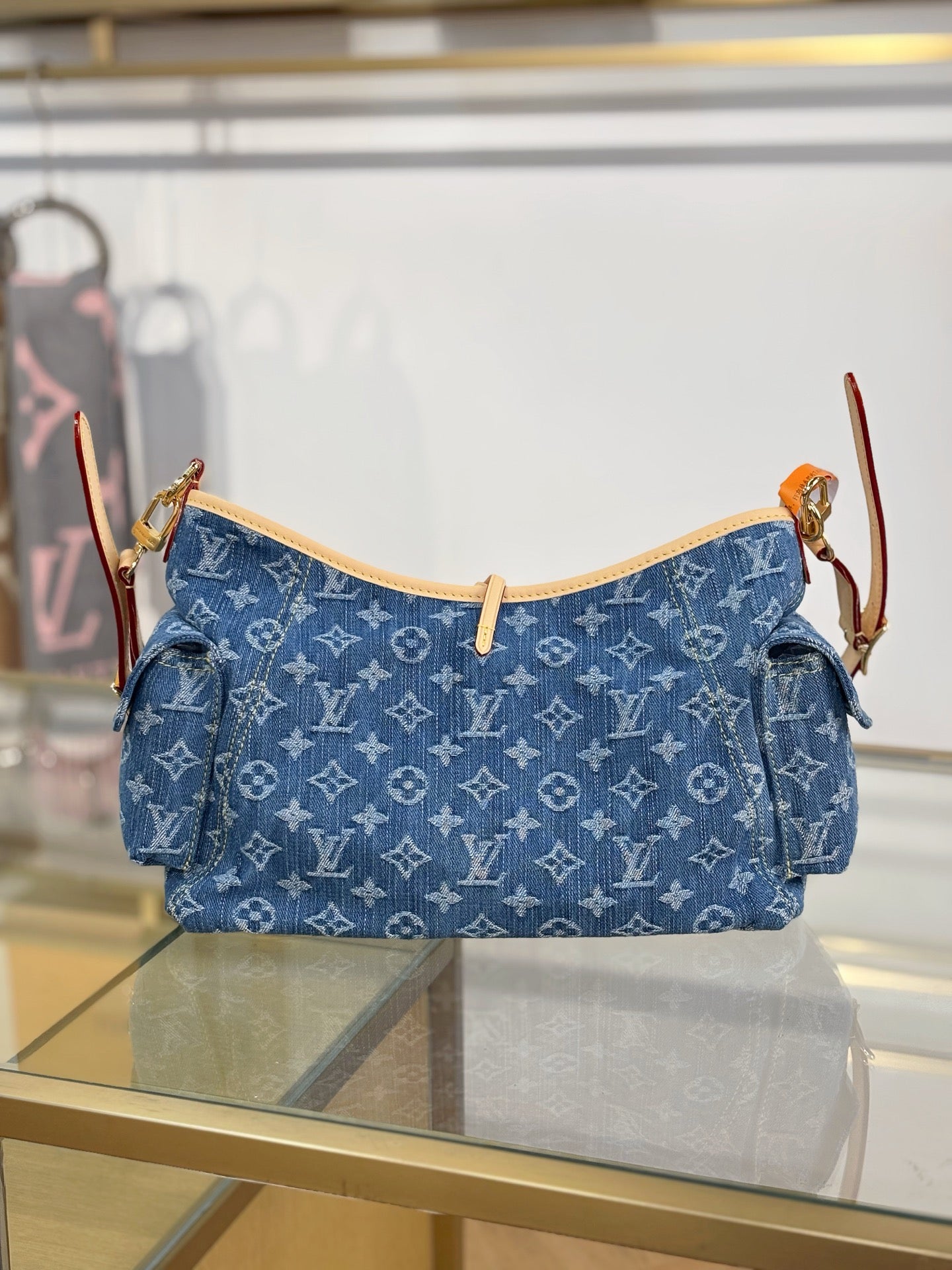 路L家-M28287 CARRYALL CARGO 小號手袋 牛仔藍色