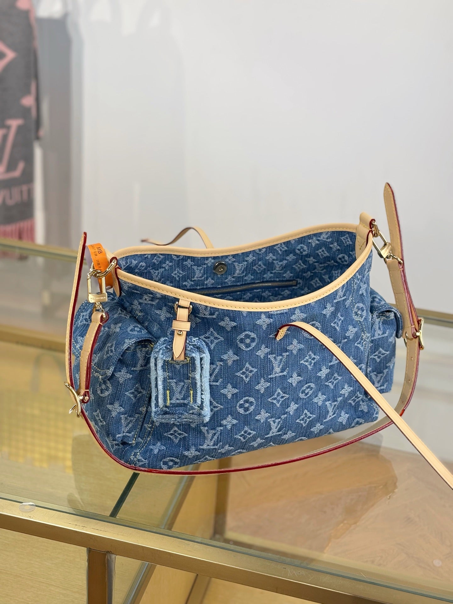 路L家-M28287 CARRYALL CARGO 小號手袋 牛仔藍色