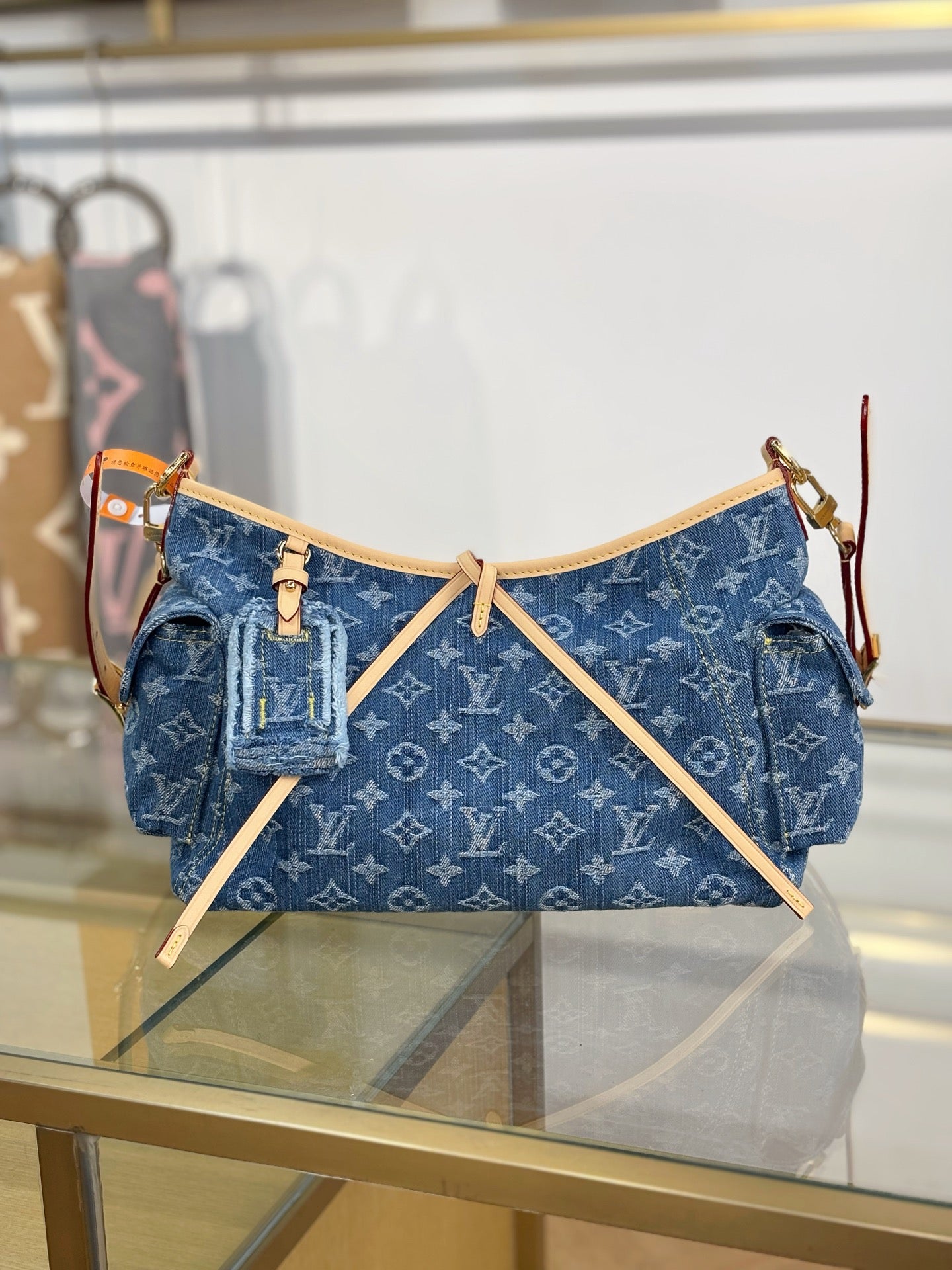 路L家-M28287 CARRYALL CARGO 小號手袋 牛仔藍色