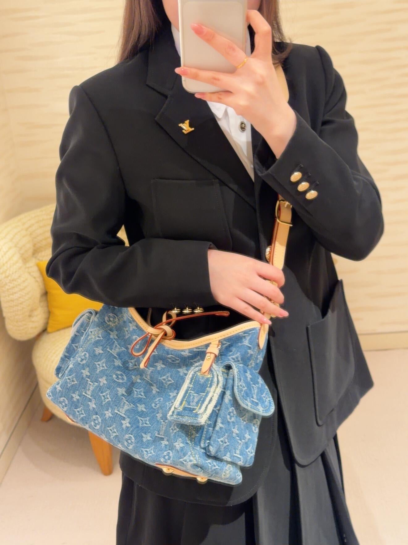 路L家-M28287 CARRYALL CARGO 小號手袋 牛仔藍色