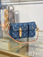 路L家-M27602 POCHETTE ACCESSOIRE CARGO 手袋 牛仔藍色