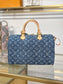 路L家-M14430 SPEEDY BANDOULIÈRE 30 手袋 牛仔藍