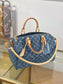 路L家-M14430 SPEEDY BANDOULIÈRE 30 手袋 牛仔藍