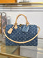 路L家-M14430 SPEEDY BANDOULIÈRE 30 手袋 牛仔藍