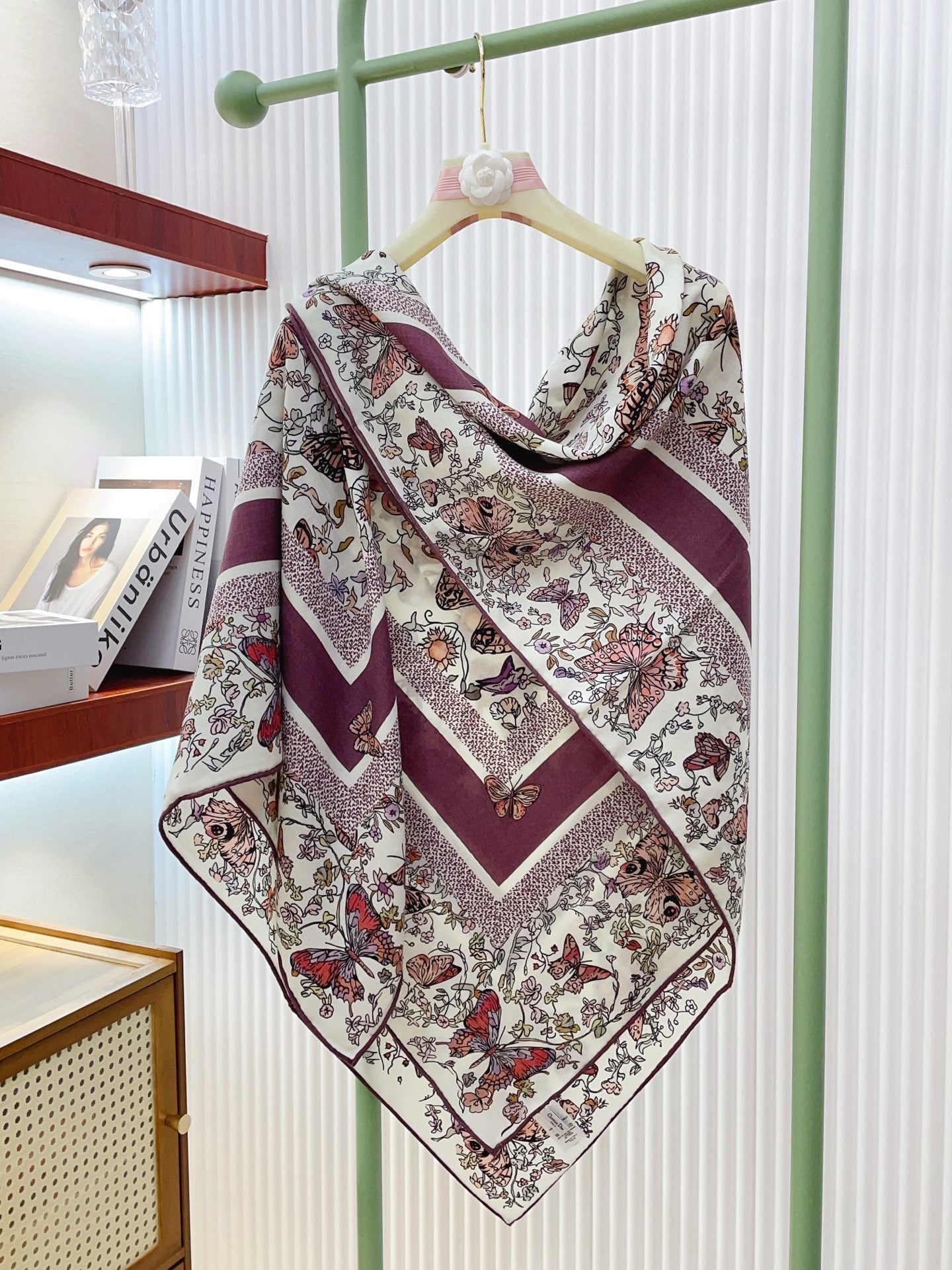 迪D家-雙面同色絲毛 140cm*140cm 70%羊絨+30％真絲