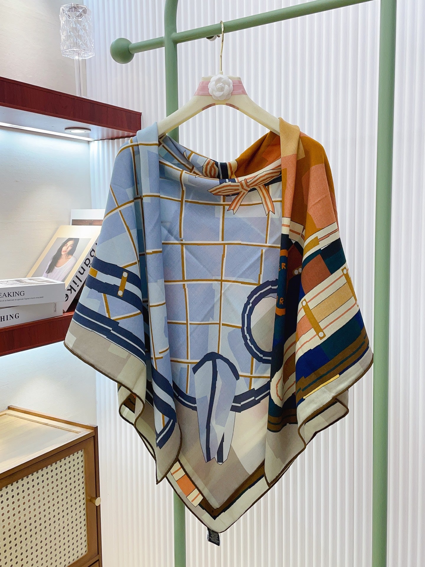 小愛款-雙面同色絲毛 140cm*140cm 羊絨方巾