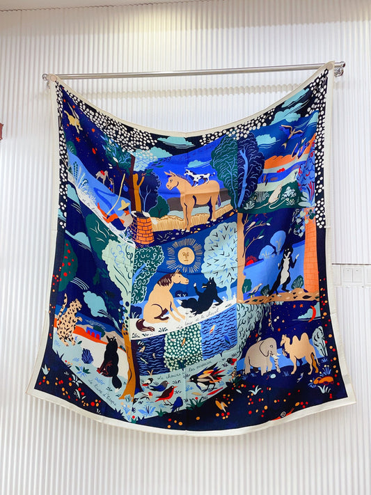 小愛款-羊絨方巾 140cm*140cm 70%羊絨+30％真絲