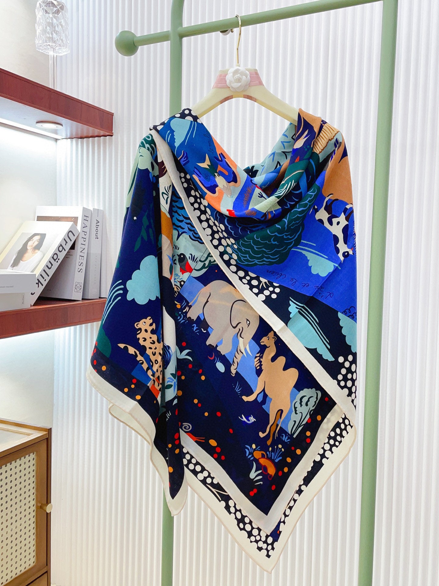 小愛款-雙面同色絲毛 140cm*140cm 羊絨方巾