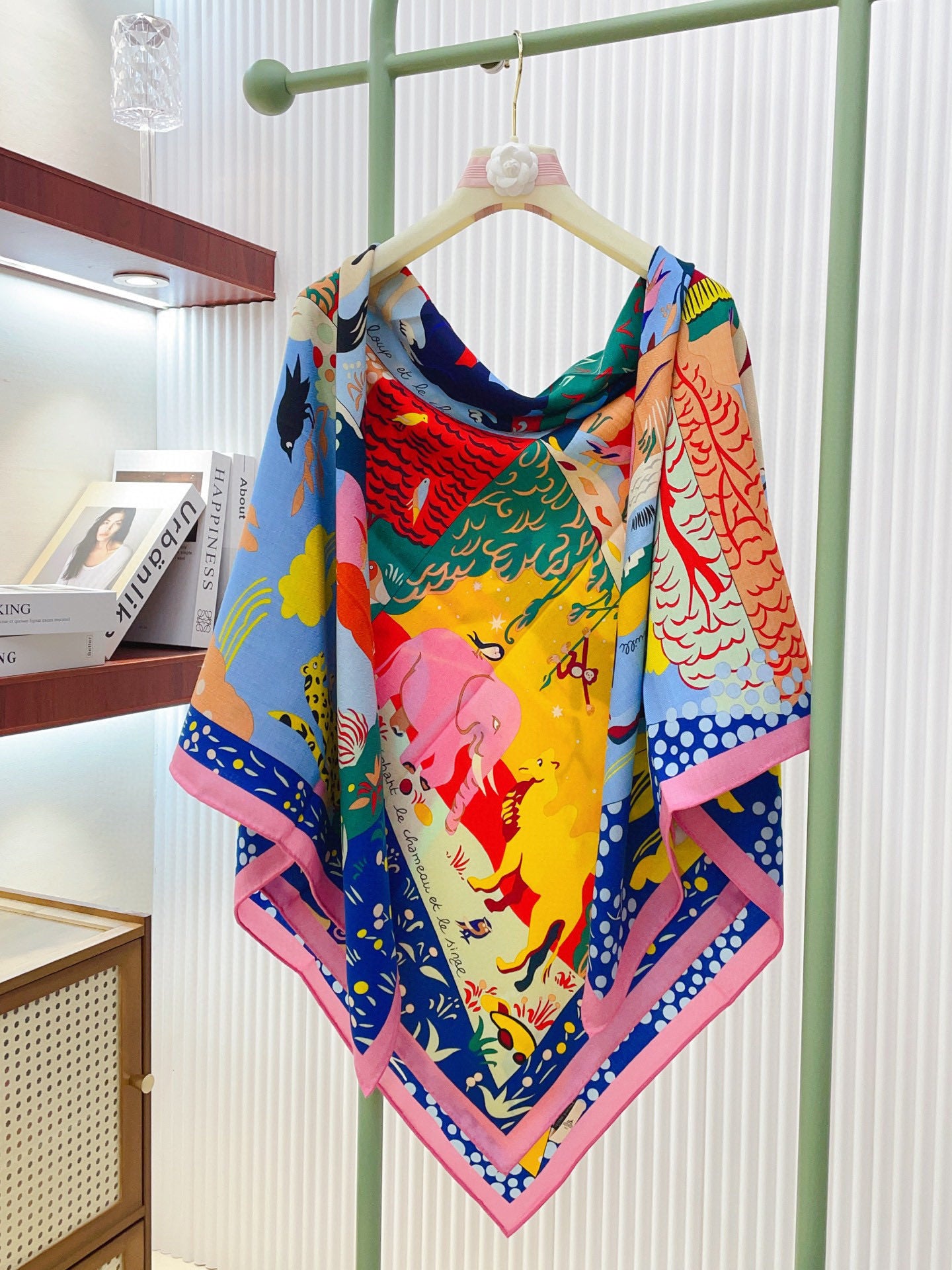 小愛款-雙面同色絲毛 140cm*140cm 羊絨方巾