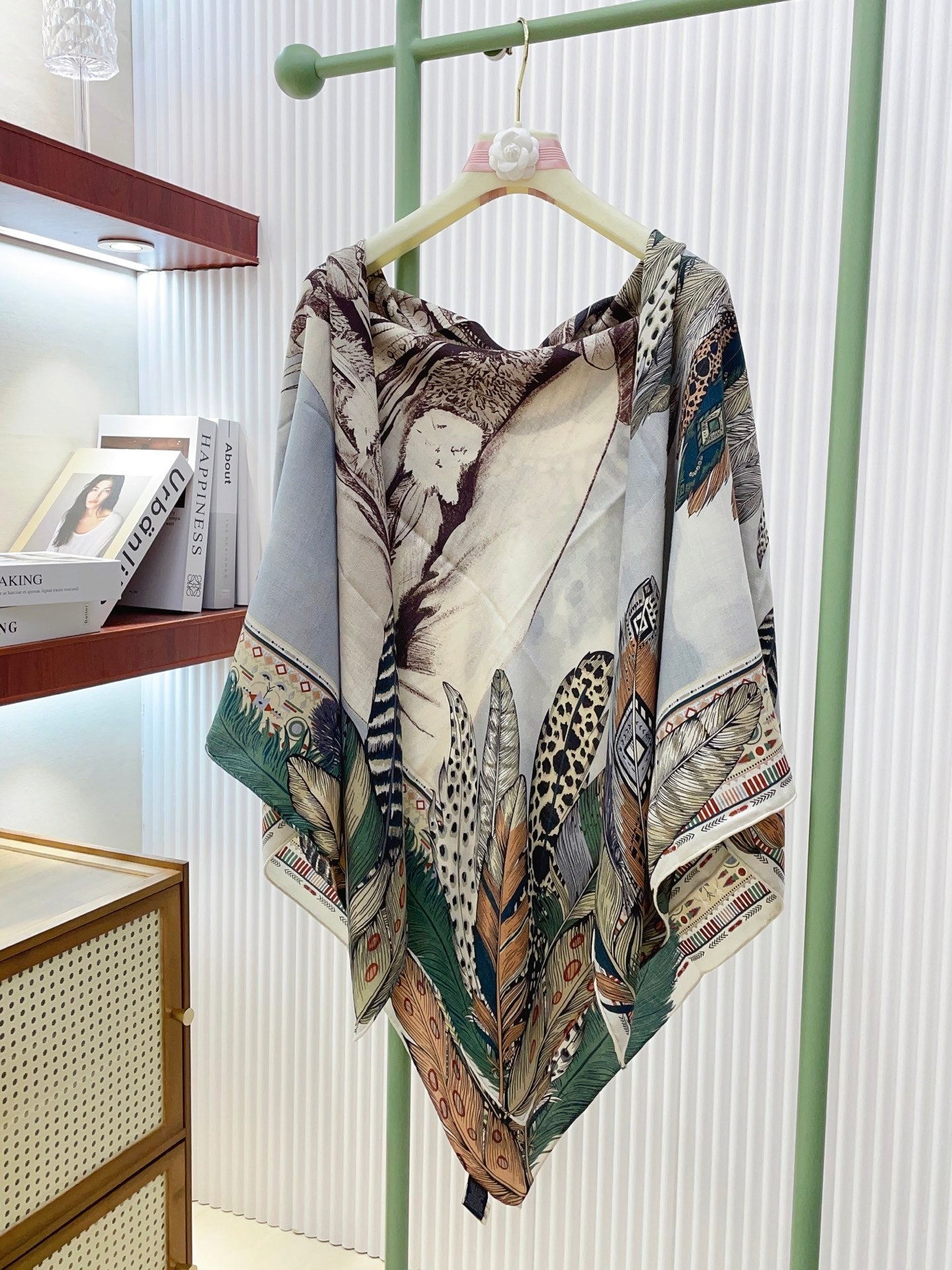 小愛款-雙面同色絲毛 140cm*140cm 羊絨方巾