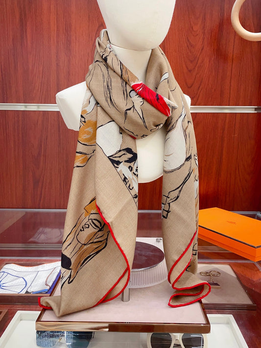 小愛款-雙面同色絲毛 140cm*140cm 羊絨方巾