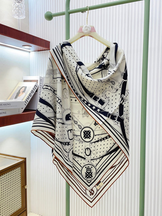 小愛款-雙面異色絲毛 140cm*140cm 羊絨方巾