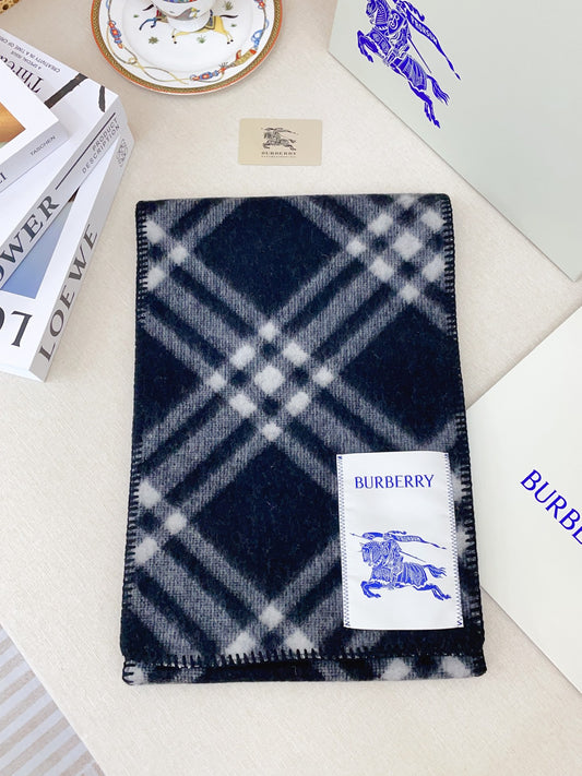 巴B家-羊絨羊毛混紡圍巾 30*180cm肌理紋