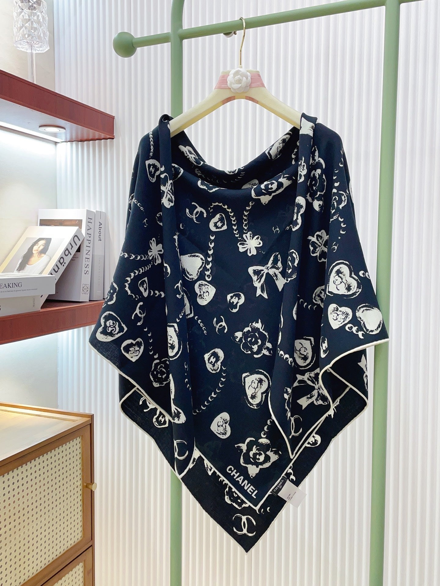 小香家-雙面同色羊絨方巾 140cm*140cm 70%羊絨+30％真絲