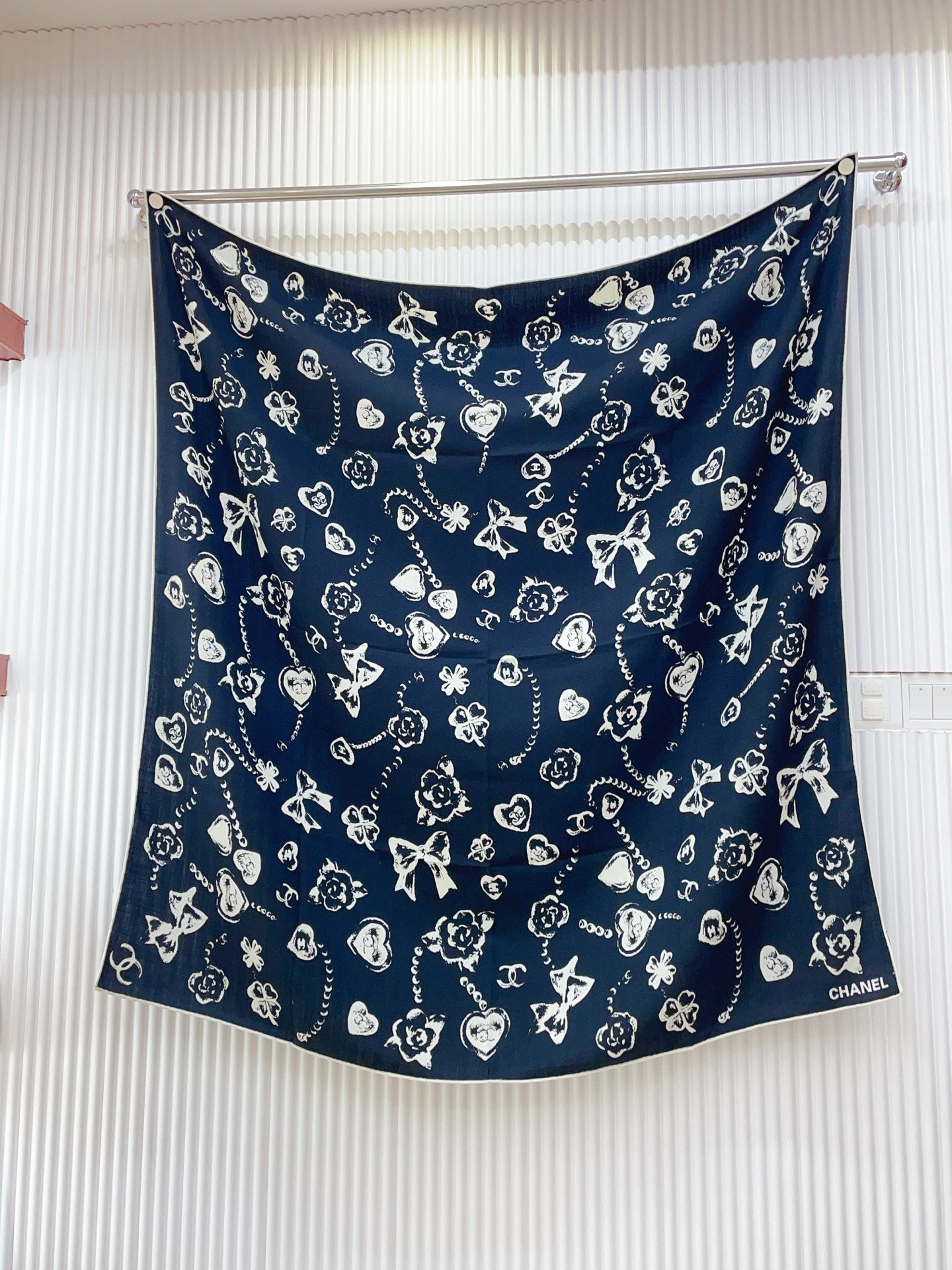 小香家-雙面同色羊絨方巾 140cm*140cm 70%羊絨+30％真絲