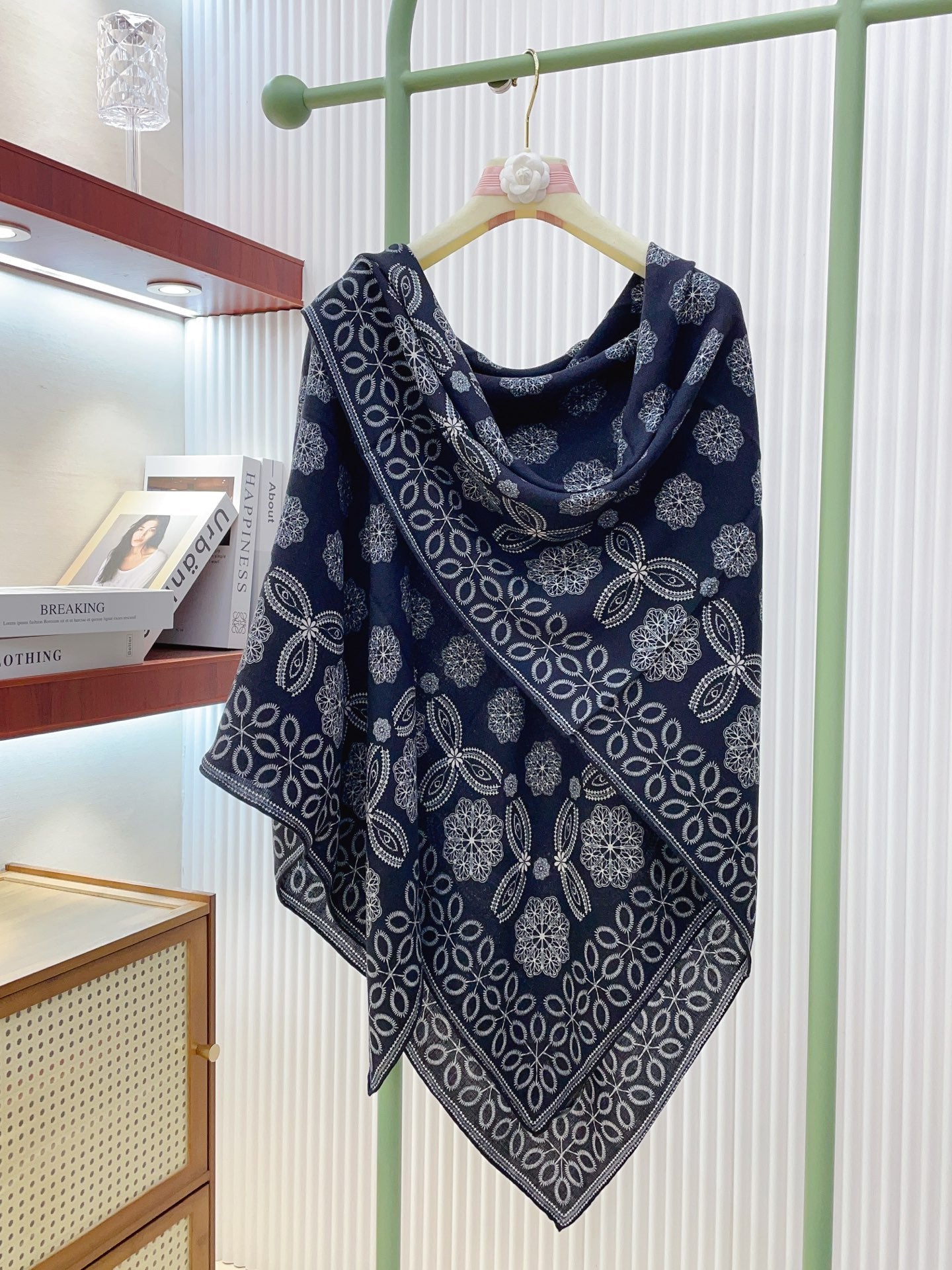 L-Piana-雙面同色羊絨方巾 140cm*140cm 70%羊絨+30％真絲