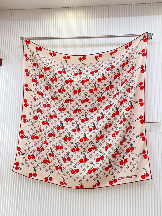 路L家-雙面同色絲毛羊絨方巾 140cm*140cm-粉白