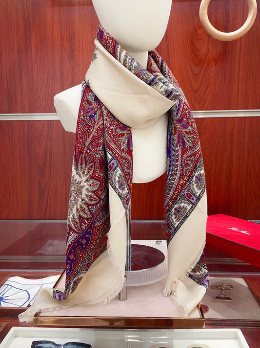 L-Piana-羊絨圍巾 140*140cm 70%羊絨+30%真絲