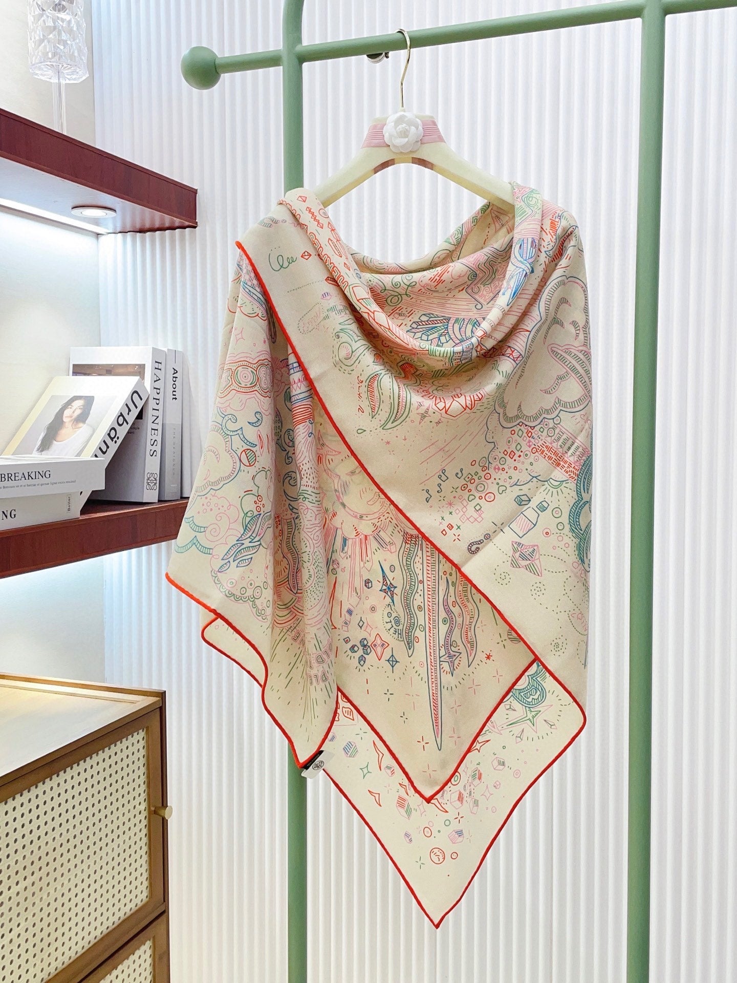 小愛款-雙面同色絲毛140cm*140cm 羊絨方巾