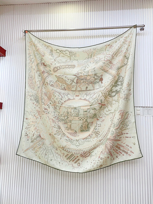 小愛款-雙面同色絲毛140cm*140cm 羊絨方巾