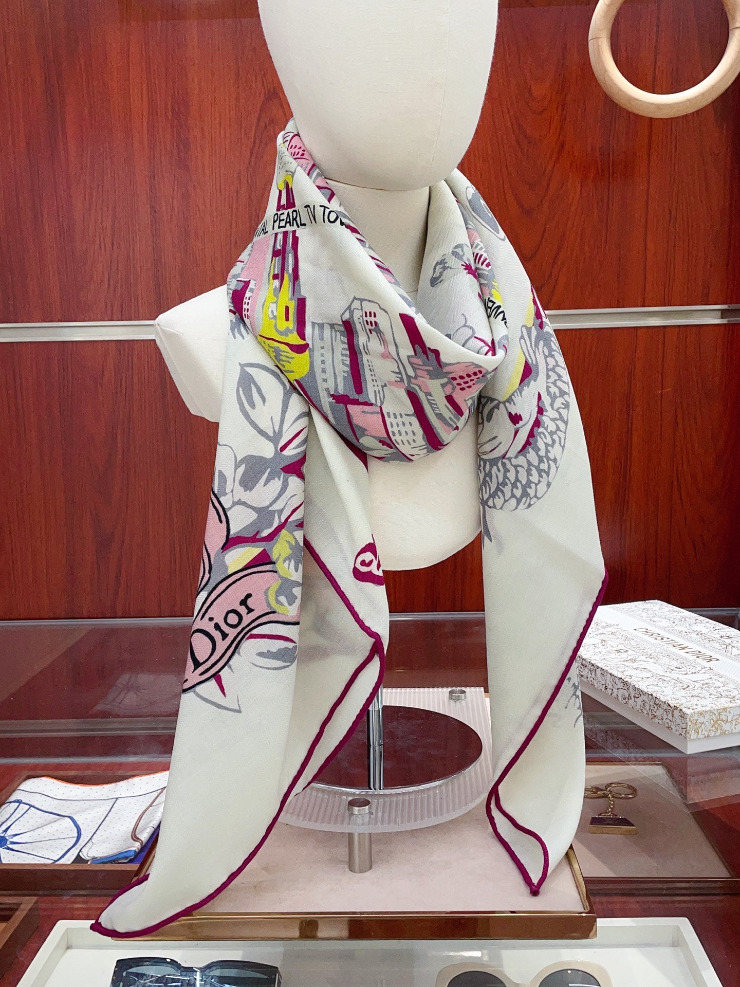 迪D家-雙面同色羊絨方巾 140cm*140cm