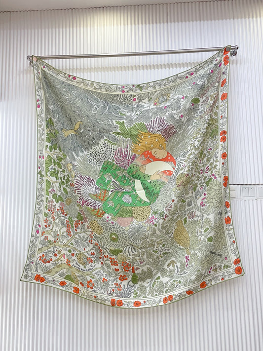 小愛款-六色入雙面同色絲毛 140cm*140cm 羊絨方巾