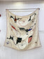 小愛款-雙面同色絲毛 羊絨方巾 140cm*140cm