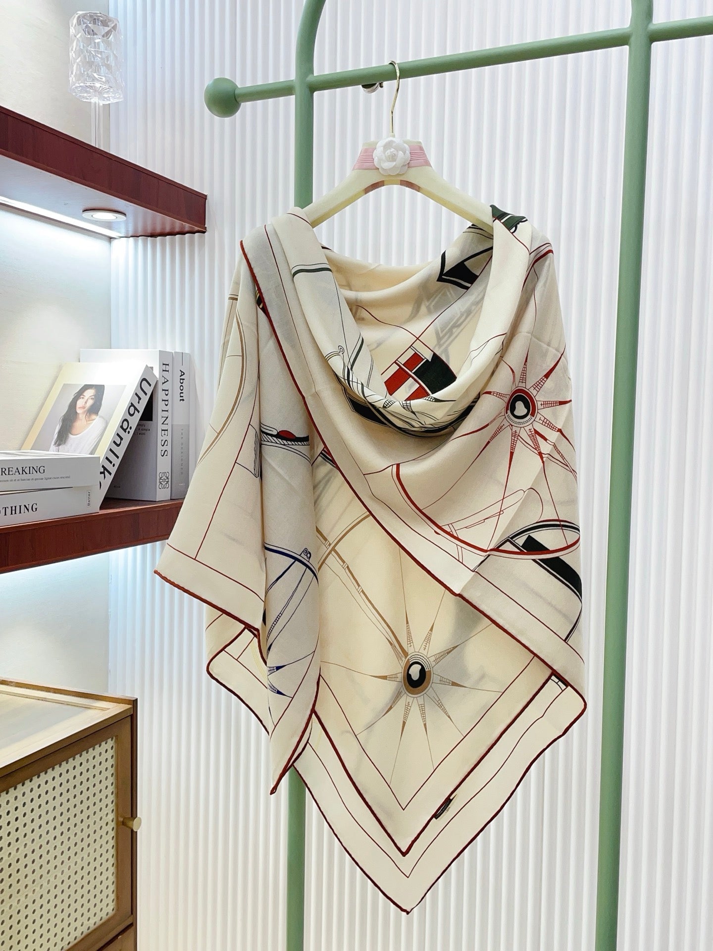 小愛款-雙面同色絲毛 羊絨方巾 140cm*140cm
