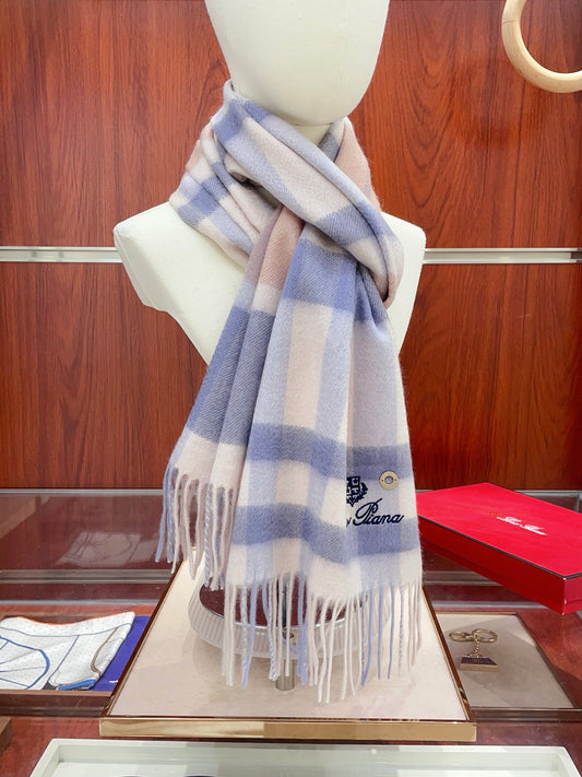 L-Piana-格紋色 30*180cm 100%全羊絨