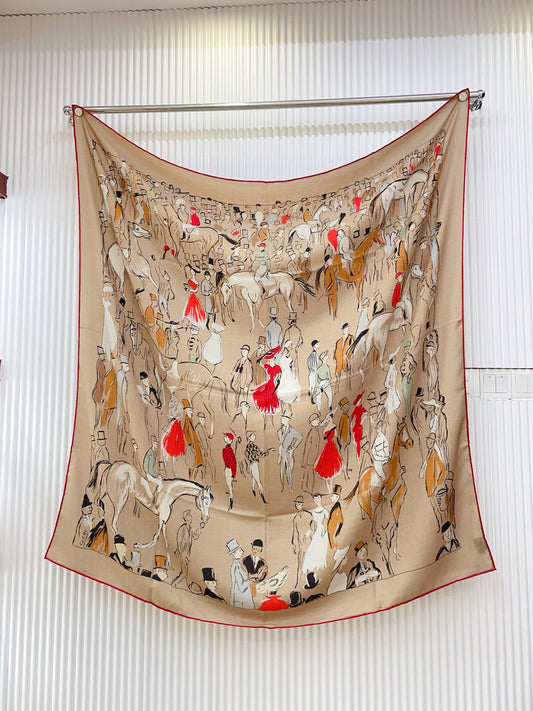 小愛款-雙面同色絲毛 140cm*140cm 羊絨方巾