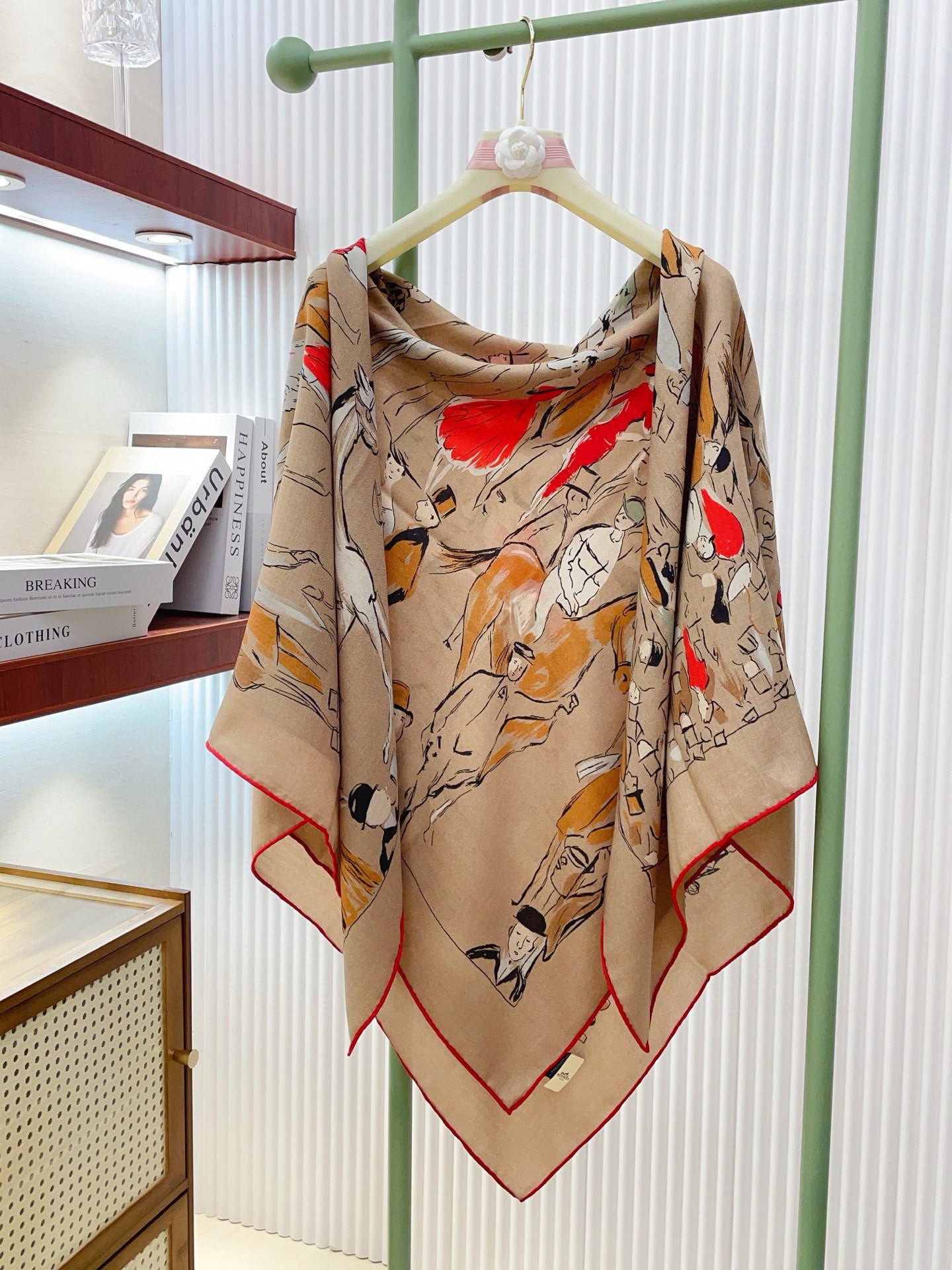 小愛款-雙面同色絲毛 140cm*140cm 羊絨方巾