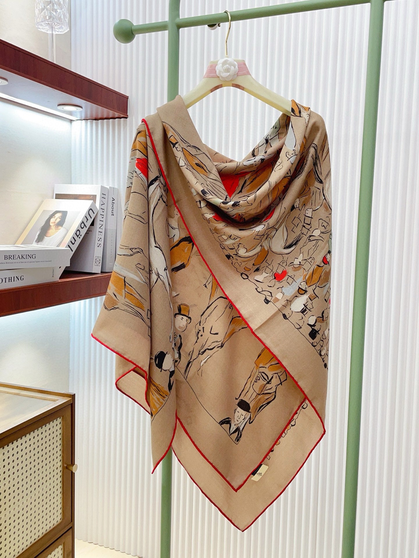 小愛款-雙面同色絲毛 140cm*140cm 羊絨方巾