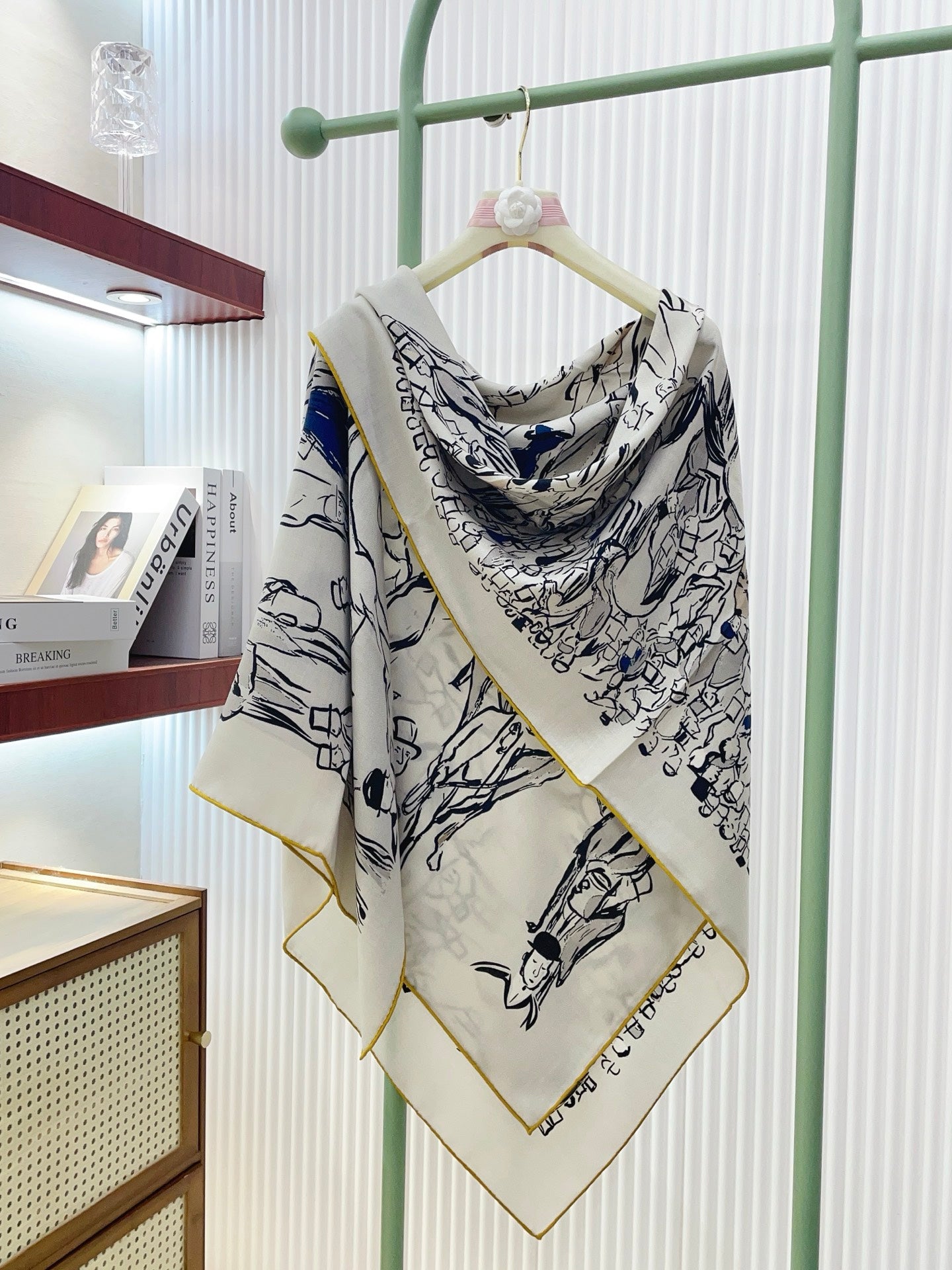 小愛款-雙面同色 140cm*140cm 羊絨方巾