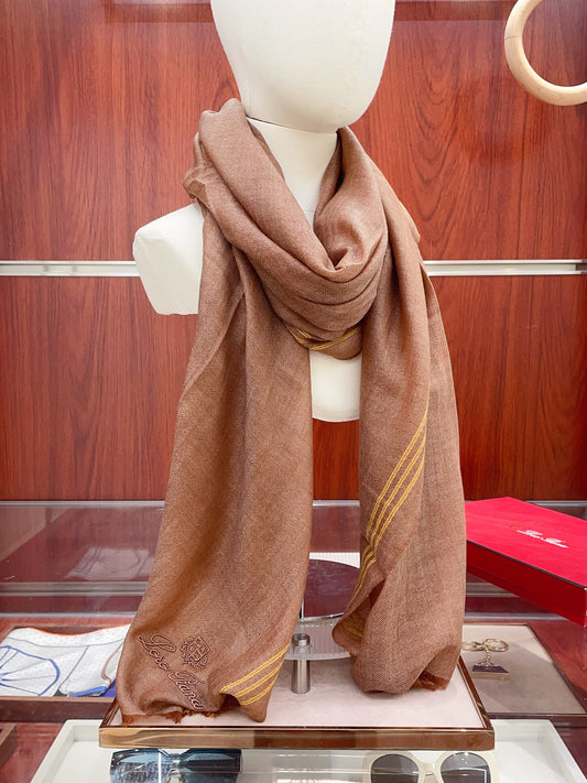 L-Piana-純色線長巾 200*100cm 100%進口純羊絨