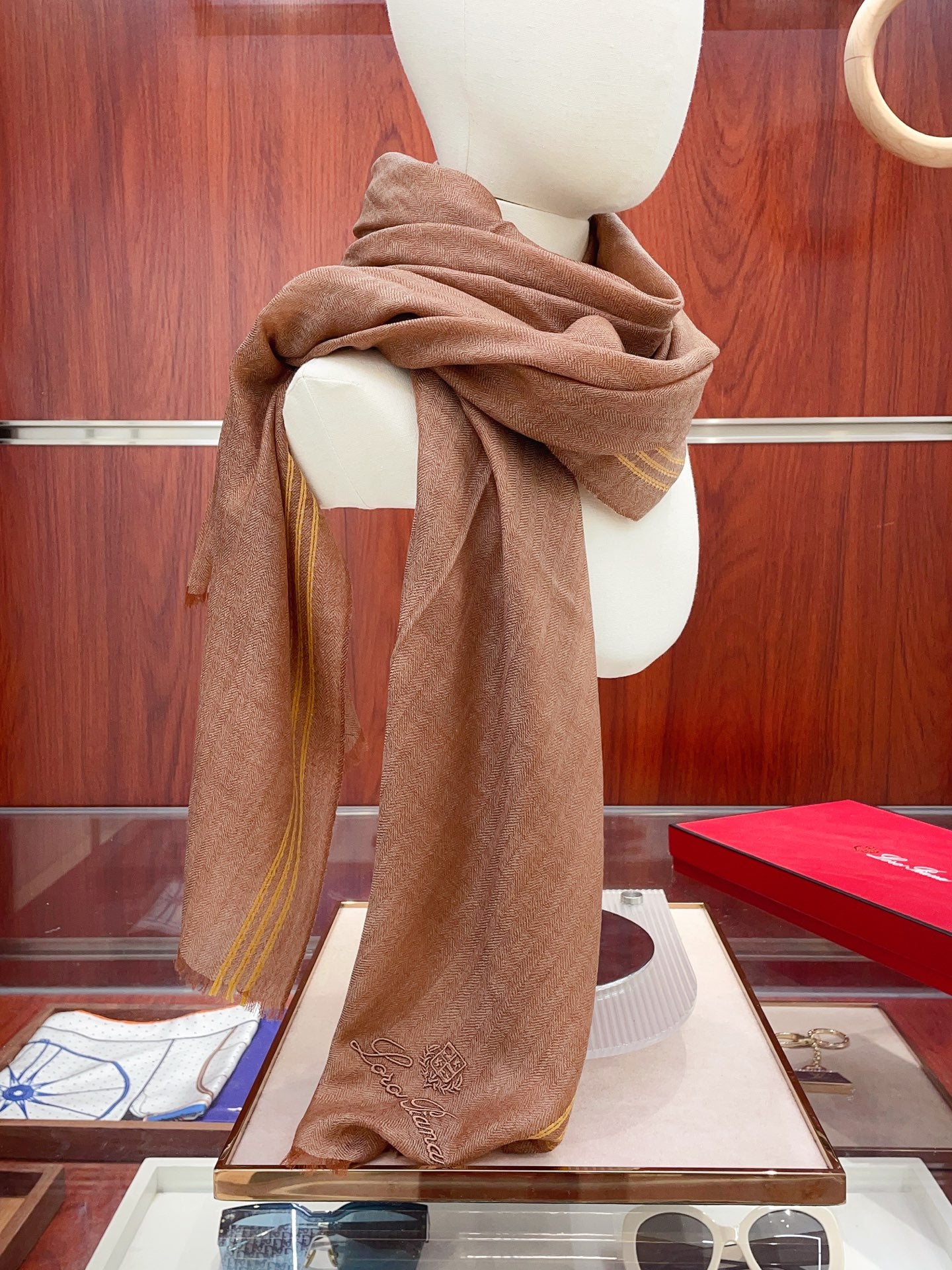L-Piana-純色線長巾 200*100cm 100%進口純羊絨