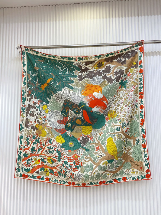 小愛款-18姆米雙面同色 90cm*90cm 真絲方巾