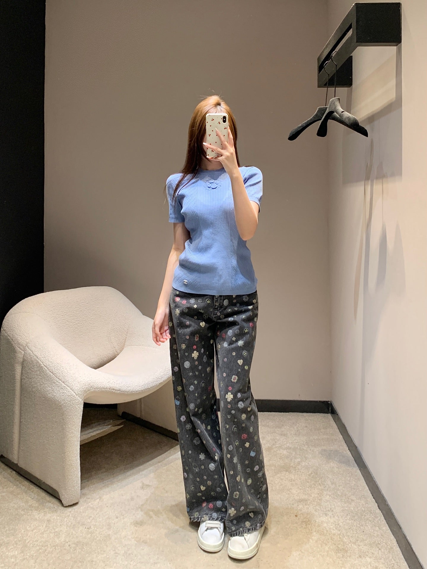 小香家-26提花修身短袖針織