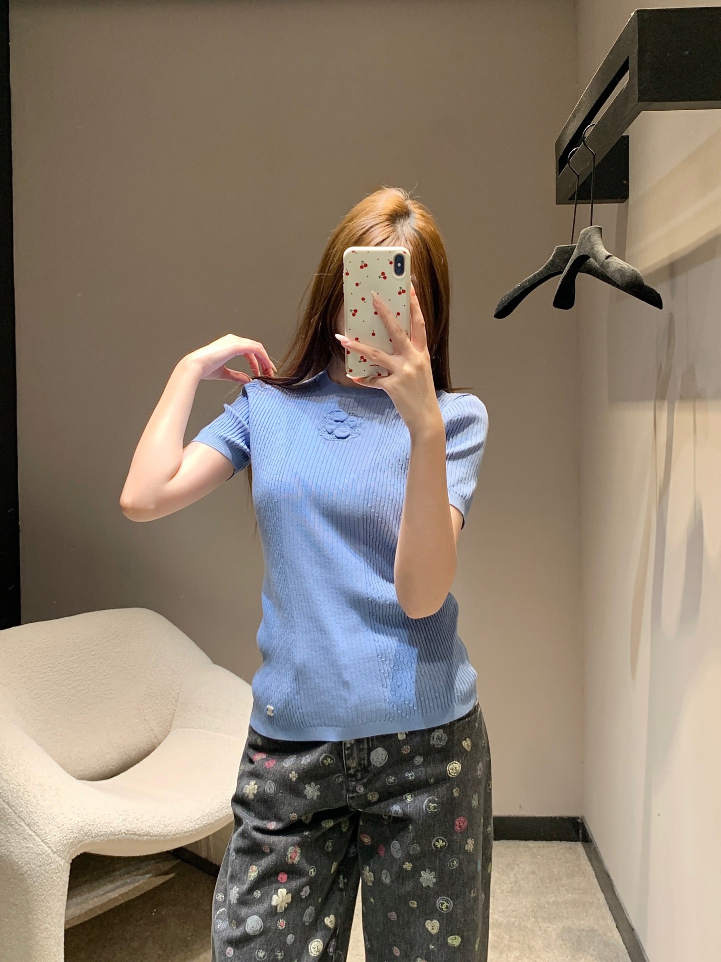 小香家-26提花修身短袖針織
