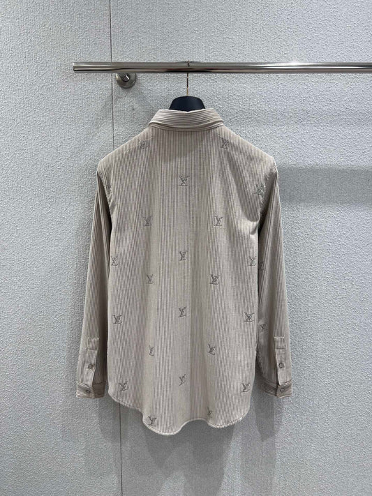 路L家-燈芯絨長袖襯衫