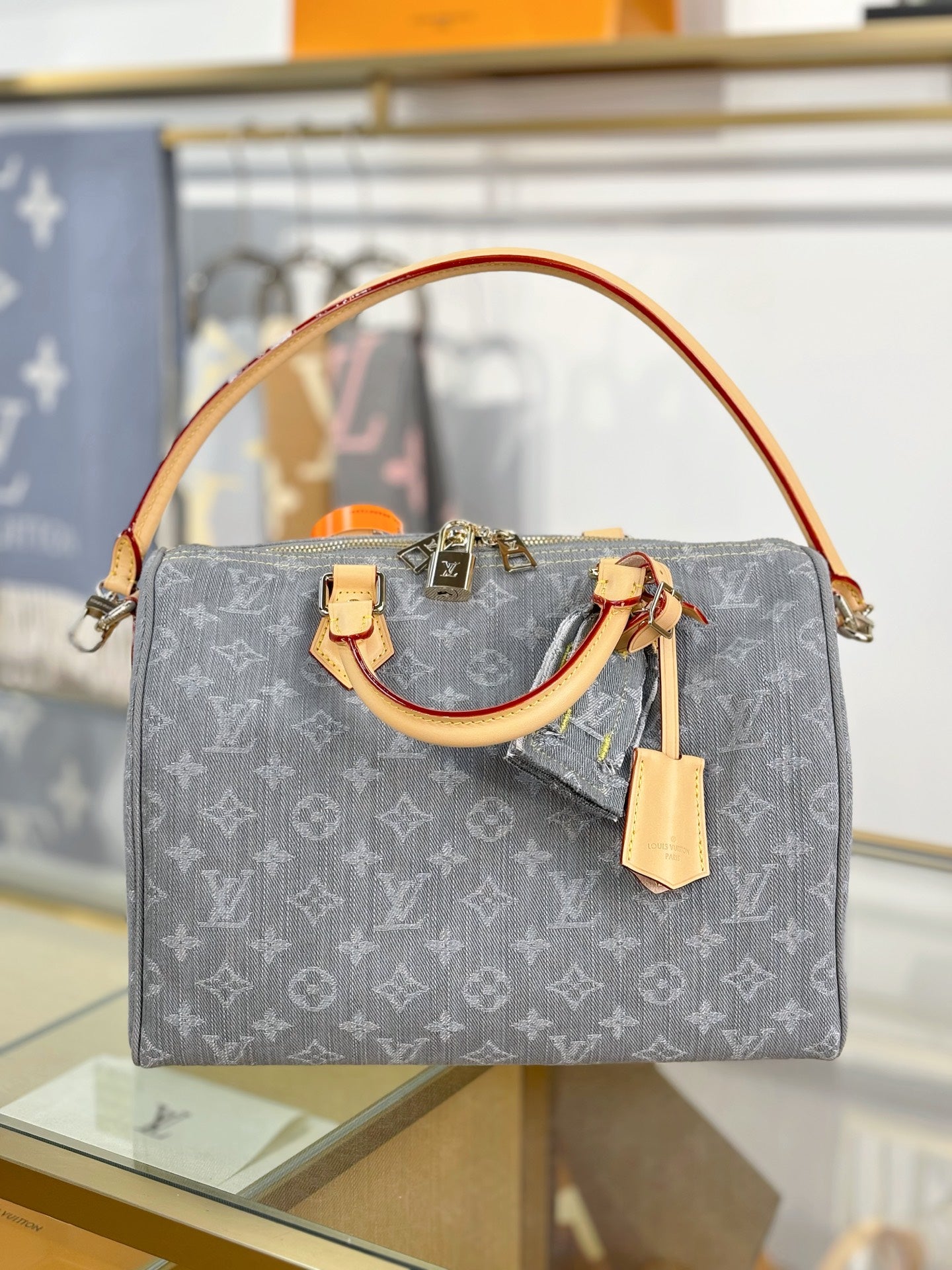路L家- M13344- SPEEDY SOFT 30手袋包-牛仔灰色