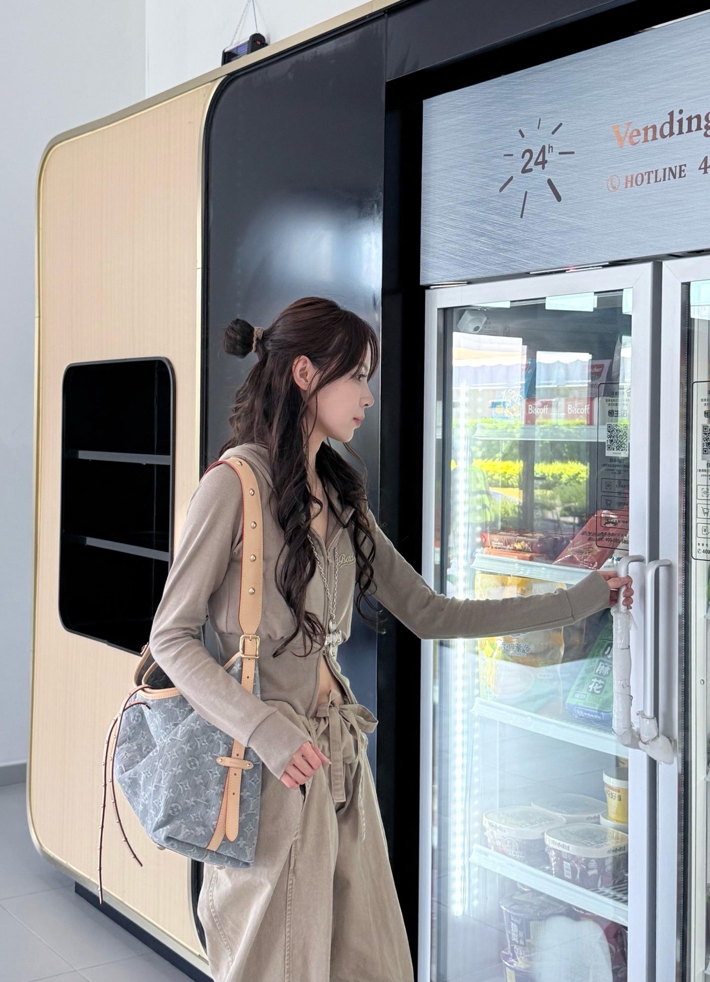 路L家M13289-CARRYALL 手袋包-中型 牛仔灰色