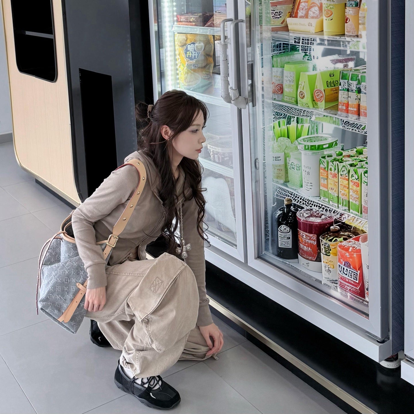路L家M13289-CARRYALL 手袋包-中型 牛仔灰色