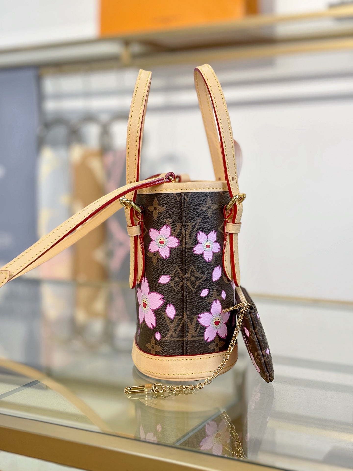 路L家- M13417-TM NANO BUCKET 手袋包 櫻花款