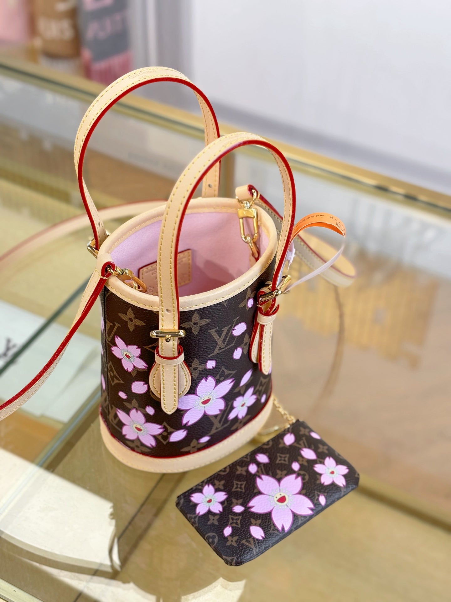 路L家- M13417-TM NANO BUCKET 手袋包 櫻花款