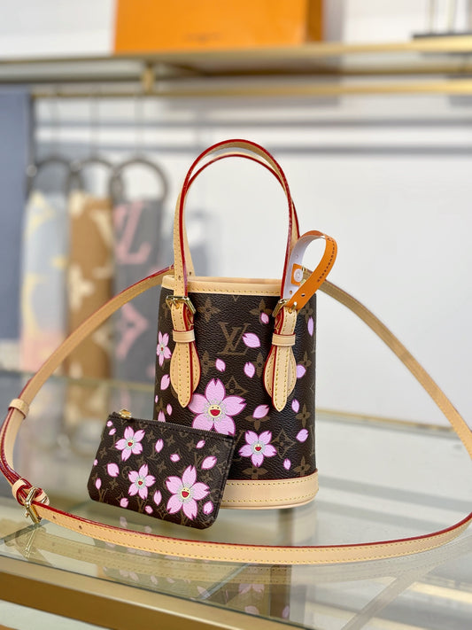 路L家- M13417-TM NANO BUCKET 手袋包 櫻花款