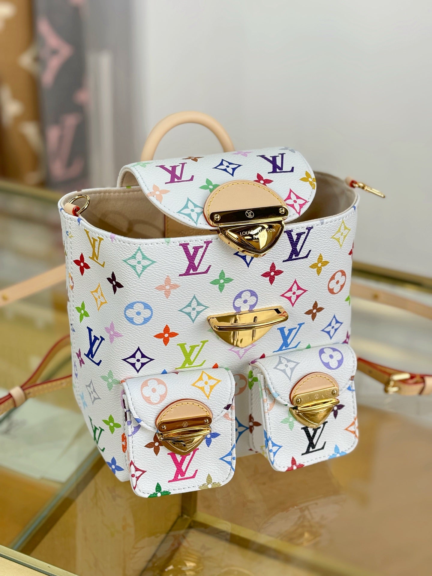 路L家- M13081-TM VENICE-肩膀包 白彩色