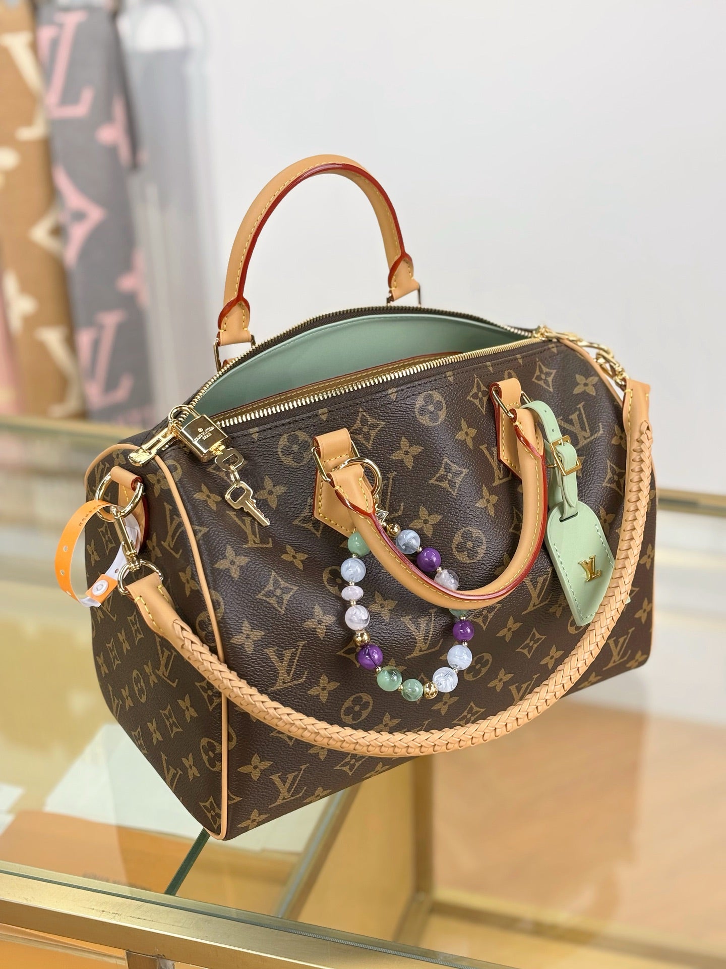 路L家-M15107 SPEEDY SOFT 30 LUCKY手袋包-經典老花