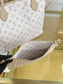路L家-M25665 NEVERFULL INSIDE OUT中型手袋-白花