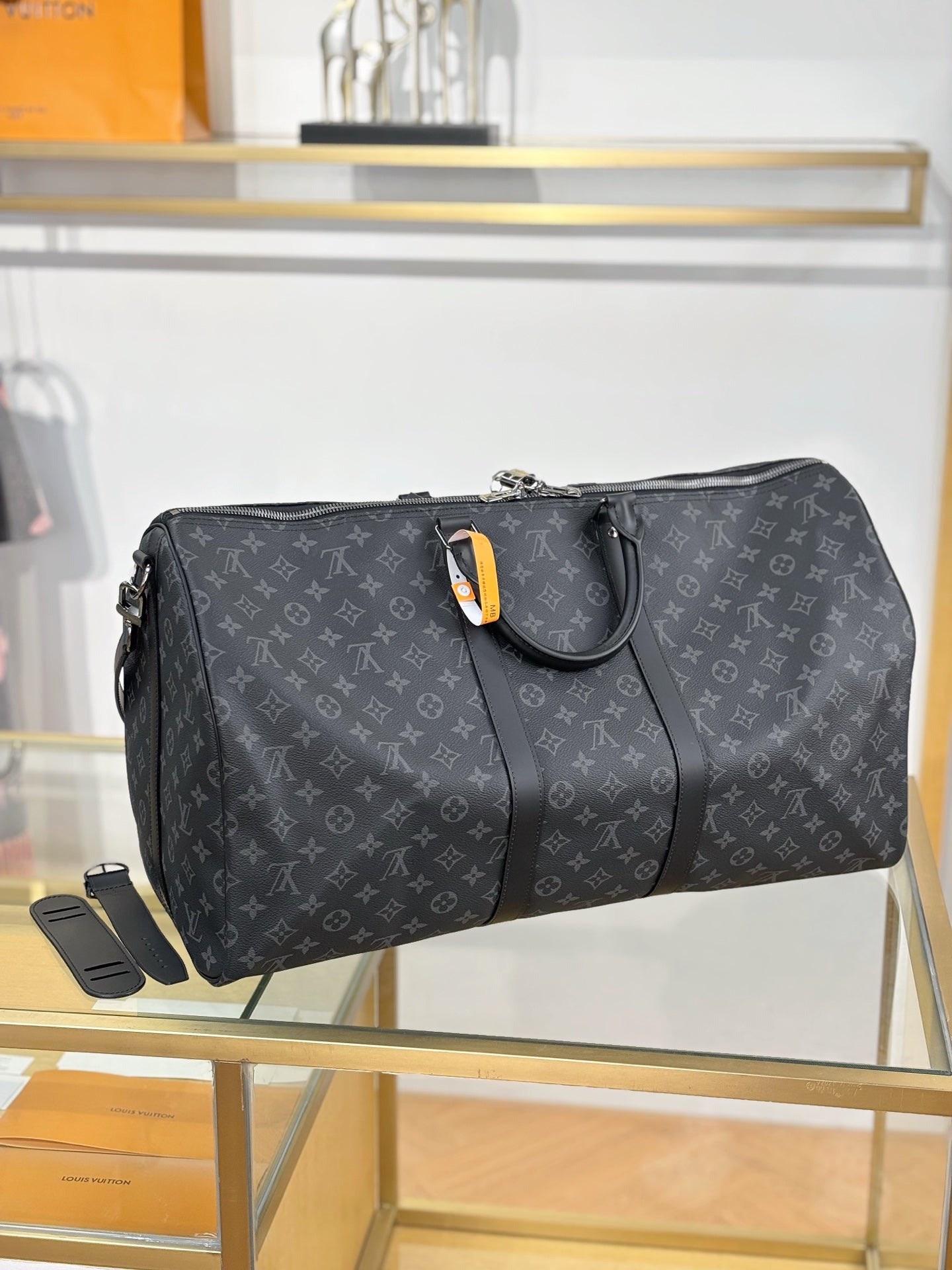 路L家-M40605 KEEPALL BANDOULIÈRE 55旅行袋-黑花