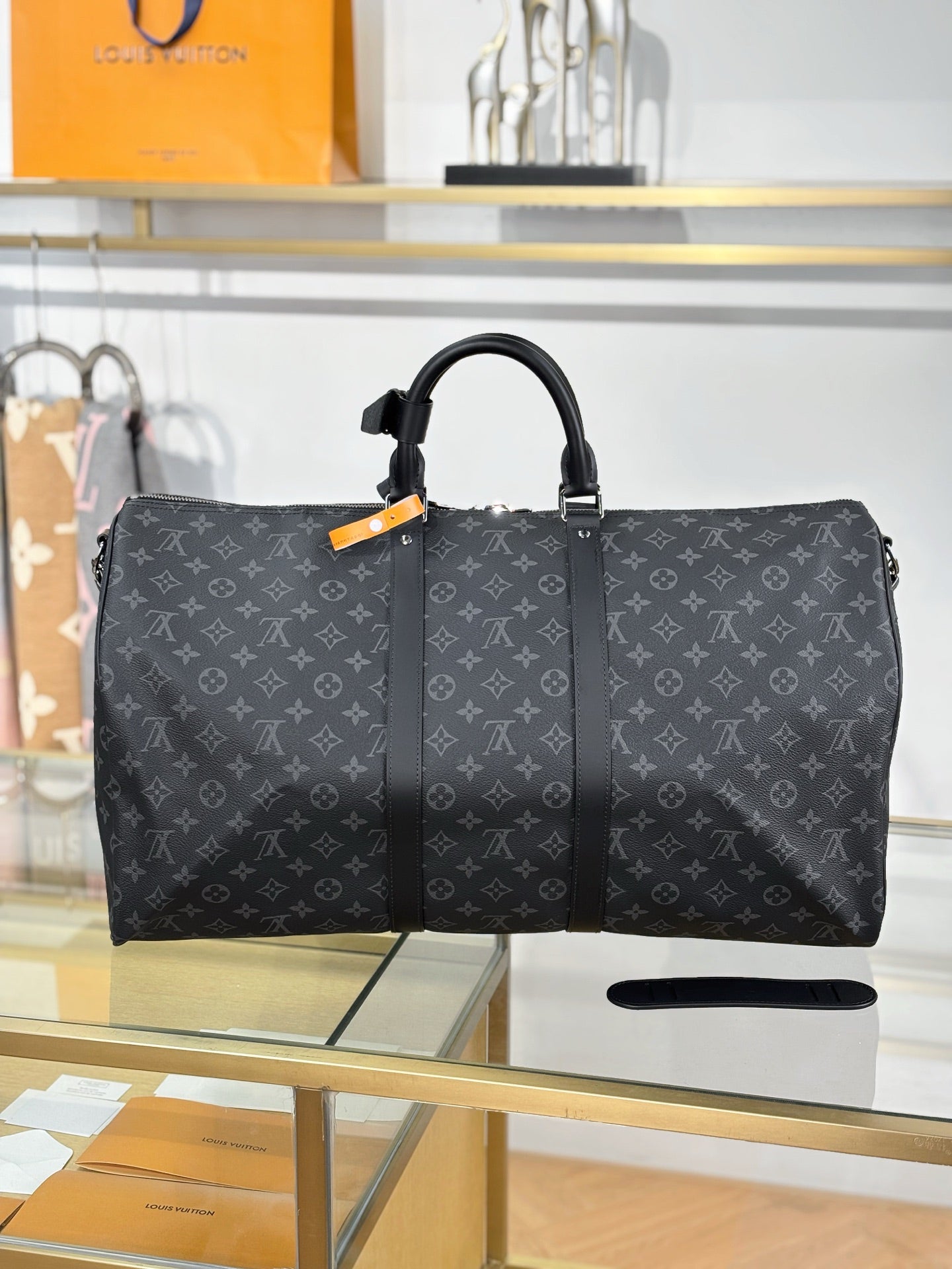 路L家-M40605 KEEPALL BANDOULIÈRE 55旅行袋-黑花